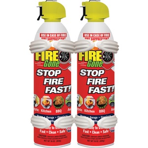 Fire Gone 2-FG-7209 Fire Suppressants with Bracket, 2 p...