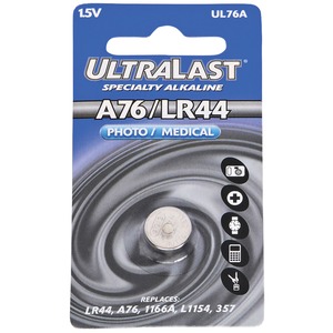 Ultralast UL76A UL76A Alkaline Photo/Medical Button Cel...