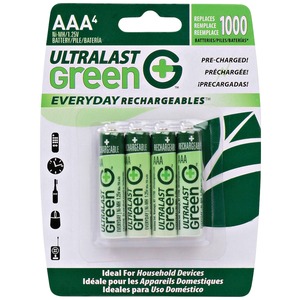 Ultralast ULGED4AAA Green Everyday Rechargeables AAA Ni...