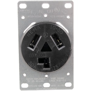 No Logo 5207 Single-Flush Dryer Receptacle (3 wire)