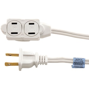 GE JASHEP51937 3-Outlet Polarized Indoor Extension Cord...