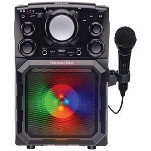 Karaoke USA GQ410 Portable MP3 Karaoke Player with Blue...