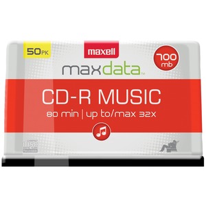 Maxell 625156 - CDR80MU50PK 80-Minute Music CD-Rs (50-c...