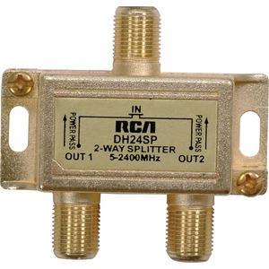 RCA DH24SPE 2-Way 2.4 GHz Bi-Directional Coaxial Splitt...