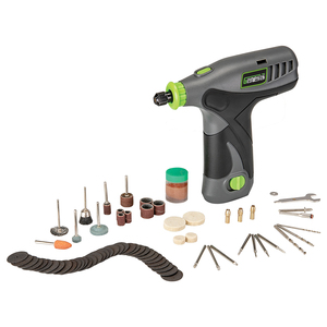 Genesis GLRT08B-65 8-Volt Li-Ion Rotary Tool with 65-Pi...