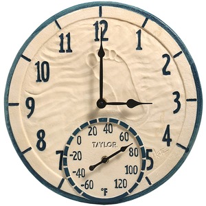 Taylor Precision Products 91501T 14" Poly Resin Clock w...