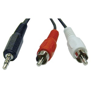 Tripp Lite P314-012 3.5mm Stereo to 2 RCA Audio Y-Split...