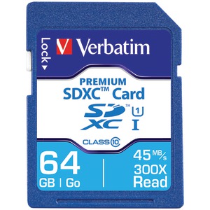 VERBATIM(R) 44024 Class 10 Premium SDXC Card (64GB)