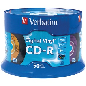 Verbatim 94587 700MB 80-Minute Digital Vinyl CD-Rs (50-...