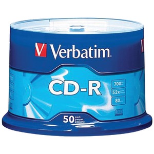 Verbatim 94691 700MB 80-Minute 52x CD-Rs (50-ct Spindle...