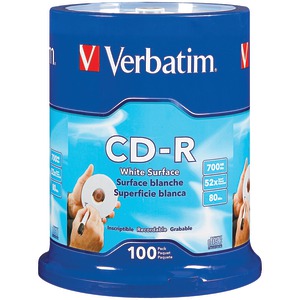 Verbatim 94712 700MB 80-Minute 52x CD-Rs, 100-ct Spindl...
