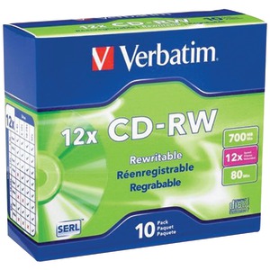 Verbatim 95156 700MB 80-Minute 4x-12x High-Speed Brande...