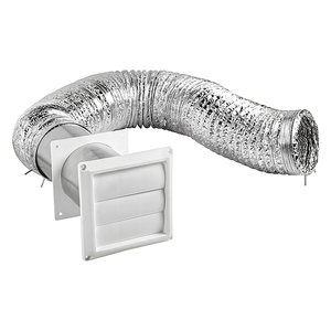 Lambro 1379W 4-In. x 8-Ft. UL 2158A Transition Duct Lou...
