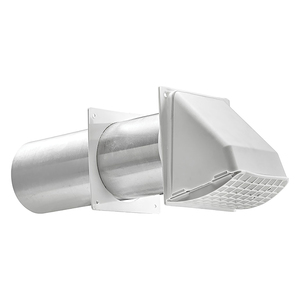 Lambro 224W 4-In. White Plastic Preferred Hood Vent wit...