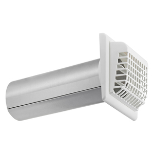 Lambro 267WG 4-In. White Plastic Louvered Vent with Tai...