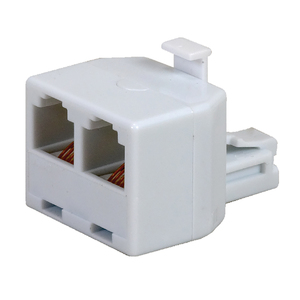 RCA TP257WHR TP257WHR Duplex Modular Phone Jack Adapter...