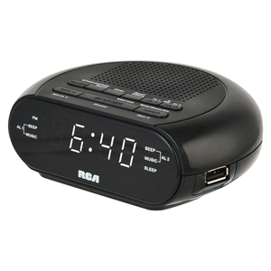 RCA RCS27 Digital Radio Alarm Clock with Soothing Sound...