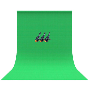 Bower WA-CHROMA3 Green Screen Fabric Backdrop, 5 Ft. x ...