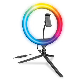 Bower WA-RGB10TT 10-In. RGB Selfie Desktop Ring Light S...