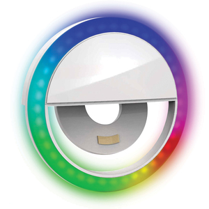 Bower WA-RGB250 RGB Clip-On Selfie LED Ring Light for S...