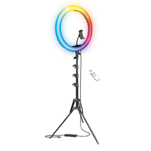 Bower WA-RLSRGB16 RGB Selfie Ring Light Studio Kit with...