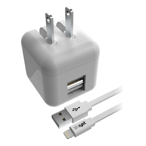 XYST XYS-LTGWC24 2.4-Amp Dual USB Wall Charger With 4-F...