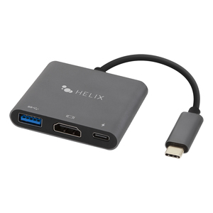 HELIX ETHHUB3 3-in-1 USB-C Adapter Hub with USB-C, USB-...