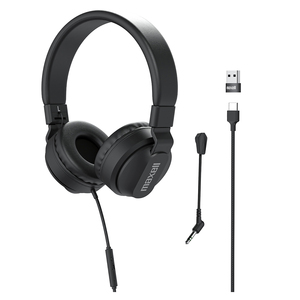 Maxell 197304 HPBMT1 Over-Ear USB-C Headphones with Det...