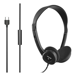 Maxell 197326 HP-101 On-Ear USB-C Headphones with Micro...